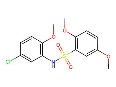 N-(5-chloro-2-methoxyphenyl)-2,5-dimethoxybenzenesulfonamide structure