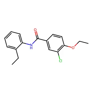 3-chloro-4-ethoxy-N-(2-ethylphenyl)benzamide structure