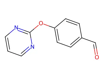 4-(Pyrimidin-2-yloxy)benzaldehyde structure