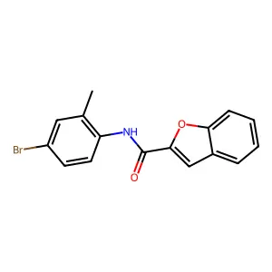 N-(4-bromo-2-methylphenyl)-1-benzofuran-2-carboxamide structure