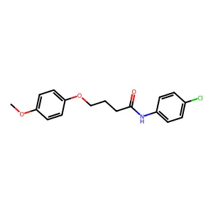 N-(4-chlorophenyl)-4-(4-methoxyphenoxy)butanamide structure