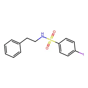 4-iodo-N-(2-phenylethyl)benzenesulfonamide structure