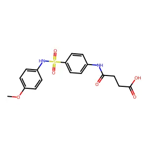 4-[4-[(4-Methoxyphenyl)sulfamoyl]anilino]-4-oxobutanoic acid structure