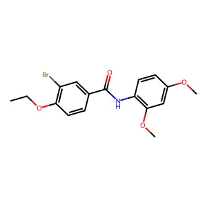 3-bromo-N-(2,4-dimethoxyphenyl)-4-ethoxybenzamide structure