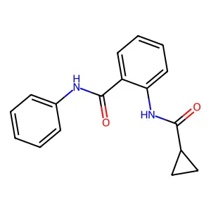 2-[(cyclopropylcarbonyl)amino]-N-phenylbenzamide structure