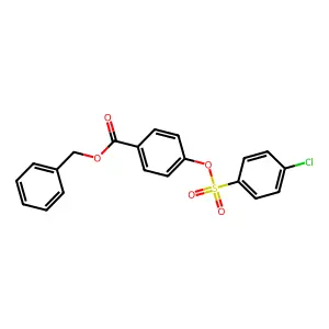 Benzyl 4-[(4-chlorobenzenesulfonyl)oxy]benzoate structure