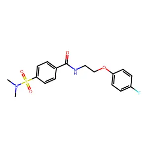 4-(dimethylsulfamoyl)-N-[2-(4-fluorophenoxy)ethyl]benzamide structure