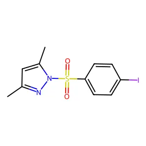 1-(4-Iodophenyl)sulfonyl-3,5-dimethylpyrazole structure