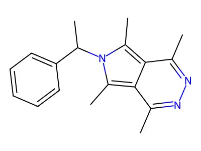 1,4,5,7-Tetramethyl-6-(1-phenylethyl)pyrrolo[3,4-d]pyridazine structure