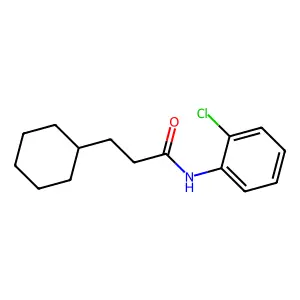 N-(2-chlorophenyl)-3-cyclohexylpropanamide structure
