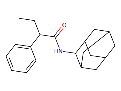 N-(2-adamantyl)-2-phenylbutanamide structure