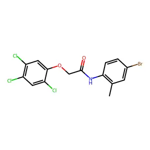 N-(4-bromo-2-methylphenyl)-2-(2,4,5-trichlorophenoxy)acetamide structure