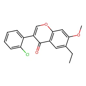 3-(2-Chlorophenyl)-6-ethyl-7-methoxychromen-4-one structure