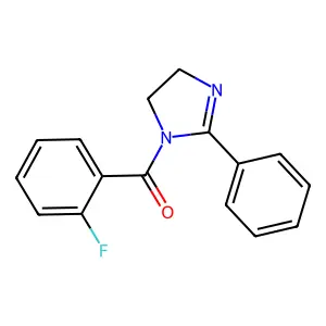 (2-fluorophenyl)(2-phenyl-4,5-dihydro-1H-imidazol-1-yl)methanone structure