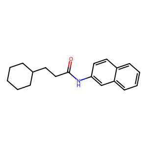 3-cyclohexyl-N-naphthalen-2-ylpropanamide structure
