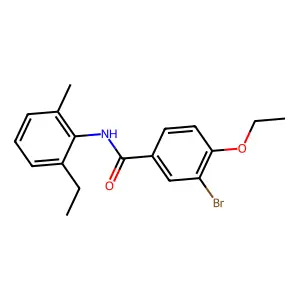 3-bromo-4-ethoxy-N-(2-ethyl-6-methylphenyl)benzamide structure
