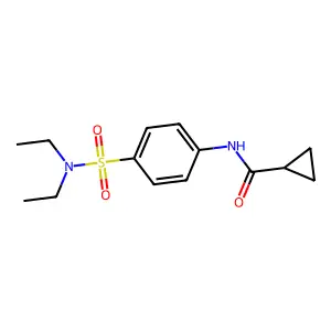 N-[4-(diethylsulfamoyl)phenyl]cyclopropanecarboxamide structure