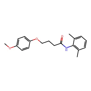 N-(2,6-dimethylphenyl)-4-(4-methoxyphenoxy)butanamide structure