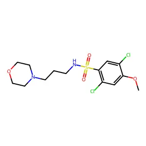 2,5-Dichloro-4-methoxy-N-(3-morpholin-4-yl-propyl)-benzenesulfonamide structure