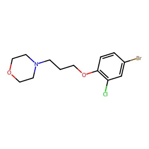 4-(3-(4-Bromo-2-chlorophenoxy)propyl)morpholine structure