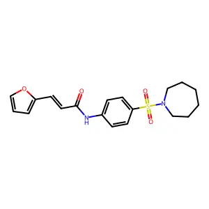 (E)-N-(4-(azepan-1-ylsulfonyl)phenyl)-3-(furan-2-yl)acrylamide structure