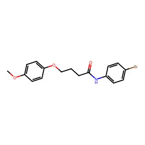 N-(4-bromophenyl)-4-(4-methoxyphenoxy)butanamide structure