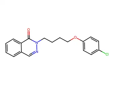 2-[4-(4-chlorophenoxy)butyl]-1(2H)-phthalazinone structure