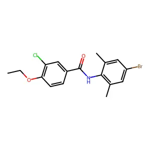 N-(4-bromo-2,6-dimethylphenyl)-3-chloro-4-ethoxybenzamide structure