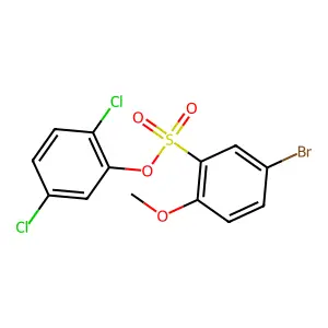 2,5-Dichlorophenyl 5-bromo-2-methoxybenzenesulfonate structure