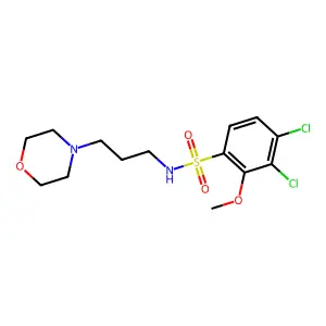 3,4-Dichloro-2-methoxy-N-(3-morpholin-4-yl-propyl)-benzenesulfonamide structure