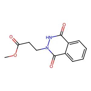 methyl 3-(1,4-dioxo-3,4-dihydro-2(1H)-phthalazinyl)propanoate structure