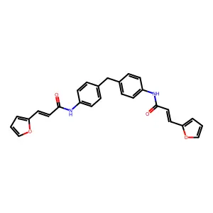 (E)-3-(furan-2-yl)-N-[4-[[4-[[(E)-3-(furan-2-yl)prop-2-enoyl]amino]phenyl]methyl]phenyl]prop-2-enamide structure