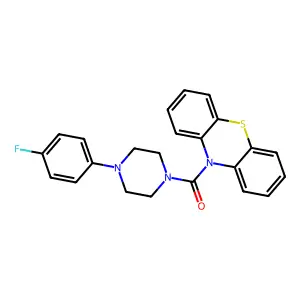 4-(4-Fluorophenyl)piperazinyl phenothiazin-10-yl ketone structure