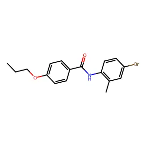 N-(4-bromo-2-methylphenyl)-4-propoxybenzamide structure