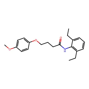 N-(2,6-diethylphenyl)-4-(4-methoxyphenoxy)butanamide structure