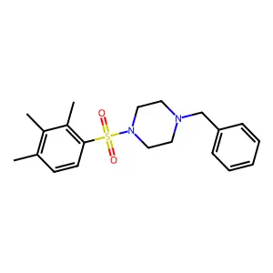1-Benzyl-4-[(2,3,4-trimethylphenyl)sulfonyl]piperazine structure