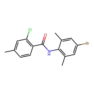 N-(4-bromo-2,6-dimethylphenyl)-2-chloro-4-methylbenzamide structure