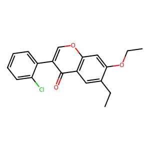 3-(2-Chlorophenyl)-7-ethoxy-6-ethylchromen-4-one structure