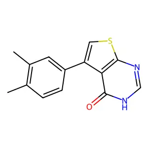 5-(3,4-dimethylphenyl)thieno[2,3-d]pyrimidin-4(3H)-one structure