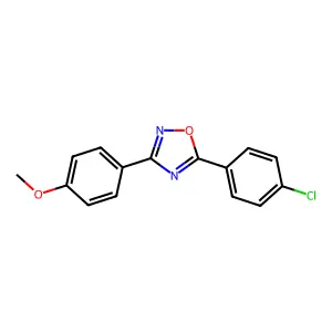 5-(4-Chlorophenyl)-3-(4-methoxyphenyl)-1,2,4-oxadiazole structure