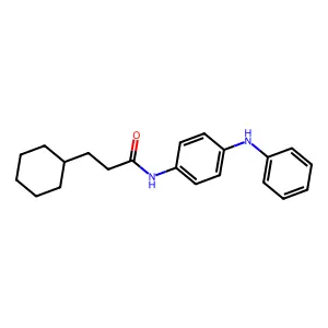 N-(4-anilinophenyl)-3-cyclohexylpropanamide structure