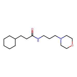 3-cyclohexyl-N-(3-morpholin-4-ylpropyl)propanamide structure