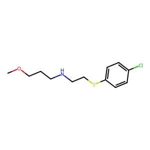 N-{2-[(4-Chlorophenyl)thio]ethyl}-3-methoxypropan-1-amine structure