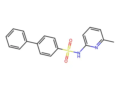 Biphenyl-4-sulfonic acid (6-methyl-pyridin-2-yl)-amide structure