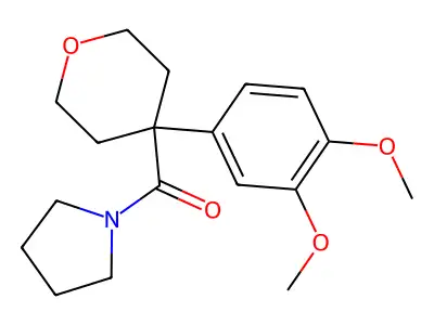 [4-(3,4-Dimethoxyphenyl)oxan-4-yl]-pyrrolidin-1-ylmethanone structure