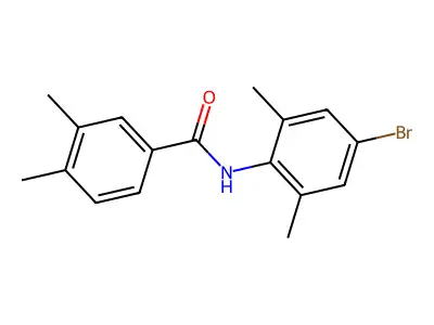 N-(4-bromo-2,6-dimethylphenyl)-3,4-dimethylbenzamide structure