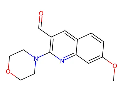 7-Methoxy-2-morpholinoquinoline-3-carbaldehyde structure