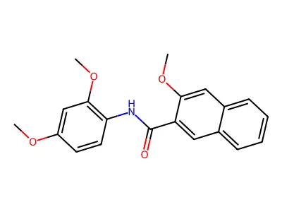 N-(2,4-dimethoxyphenyl)-3-methoxynaphthalene-2-carboxamide structure