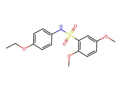 N-(4-ethoxyphenyl)-2,5-dimethoxybenzenesulfonamide structure