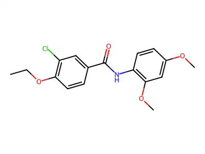 3-chloro-N-(2,4-dimethoxyphenyl)-4-ethoxybenzamide structure